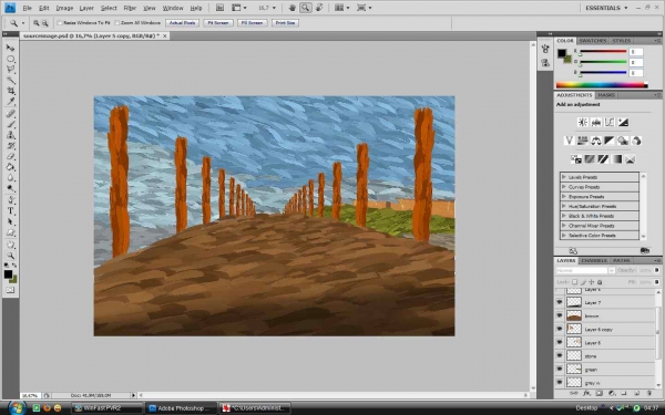 Creation of Bridge-Van Gogh: Step 6